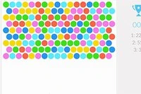 Minimalistisesti suunniteltu Bubble Shooter -peli