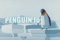 Ohjaa pingviiniä ja liuu alas työntääksesi muut pingviinit pois