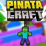 Värikäs kuva, jossa lukee Pinata Craft ja alapuolella roikkuu pikselöity zombi vihreässä ja sinisessä asussa