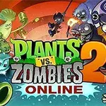 Kasvit ja zombit kohtaavat värikkäässä ja jännittävässä asetelmassa, jossa on teksti Plants vs