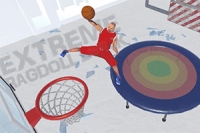 Ragdoll Mega Dunk tarjoaa jännittäviä korishaasteita maailman huippuseuran