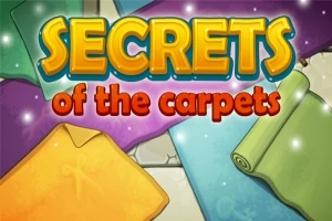 Teksti Secrets of the carpets värikkäiden mattojen taustalla