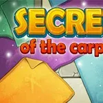 Teksti Secrets of the carpets värikkäiden mattojen taustalla