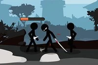 Ohjaat tikku-samuraita ja tuhoat kaikki viholliset