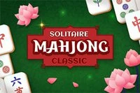 Klassinen Solitaire Mahjong norsunluun ja vihreän sävyissä