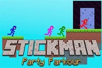Stickman Party - Peli, jossa 4 ystävää voi pelata 2 hengen ryhmissä
