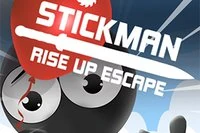 Auta Stickmania välttämään esteitä ja pakenemaan ilmapallolla.