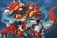 Kokoa iso ja voimakas viileä Dino-robotti