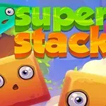 Värikkäitä, ilmeikkäitä kasvokuvioita ja teksti super stack värikkäin kirjaimin