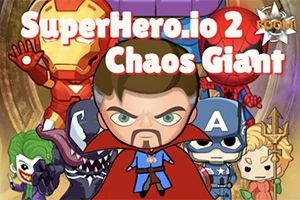 Sarjakuvatyylisiä supersankarihahmoja seisomassa vieri vieressä värikkäällä taustalla, keskellä punaviittainen hahmo ja taustalla teksti SuperHero