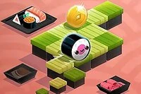 Pelaa yhtä herkullisista sushi-rullista ja etene mahdollisimman pitkälle