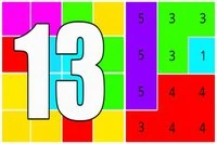 Luo laatikko, jonka summa on 13