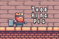 Hauska 2D-peli, jossa King Pig seikkailee useilla tasoilla täynnä ansoja ja