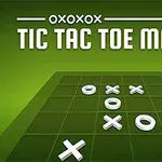Vihreä ristikkopelilauta, jossa on X- ja O-merkit