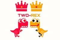 Värikäs T-Rex-peli kahdelle pelaajalle
