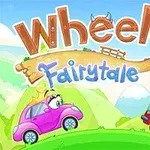 Kaksi piirrettyä autoa vuoristomaisemassa, toinen autoilla kypärä ja kilpi, ja toisella kruunu