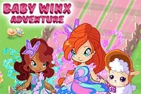 Katso, kuinka pitkälle pääset pelissä Winx Club: Baby Winx Adventure.