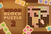 Aseta palaset paikoilleen pelissä Wood Block Puzzle 2